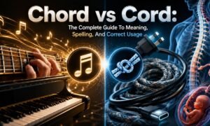 Chord vs Cord: The Complete Guide To Meaning, Spelling And Correct Usage